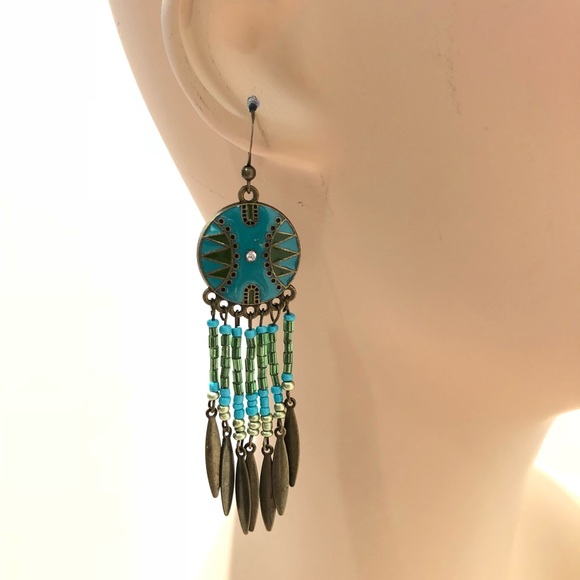 Dangle southwestern earrings - Picture 4 of 6